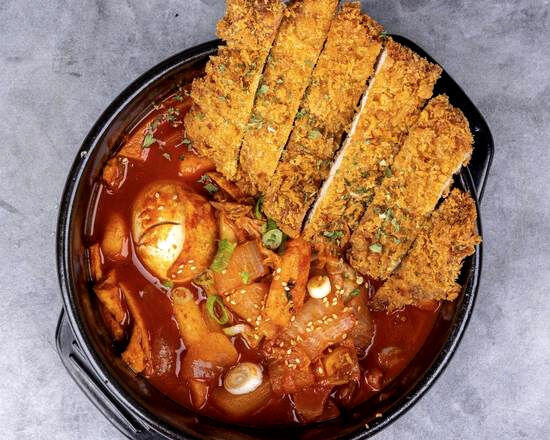Pork Cutlet Spicy Rice Cake
